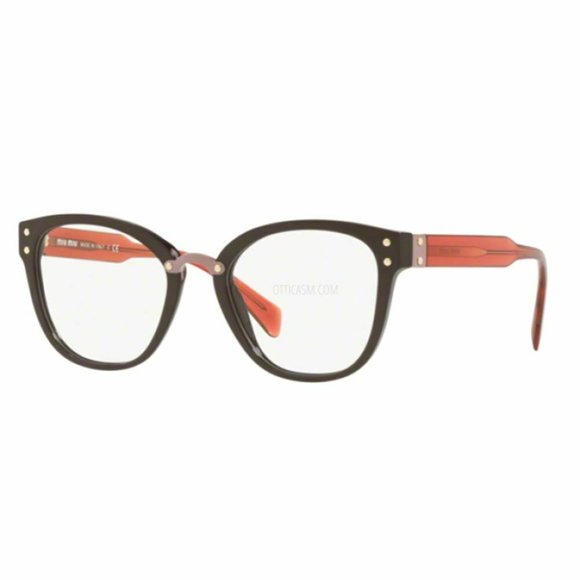 Miu Miu Square Eyeglasses Brown W/Demo Lens - Picture 1 of 4